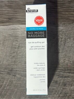 Dr. Brandt Needles NO MORE BAGGAGE Under Eye De-Puffing Bag Gel Cream NEW